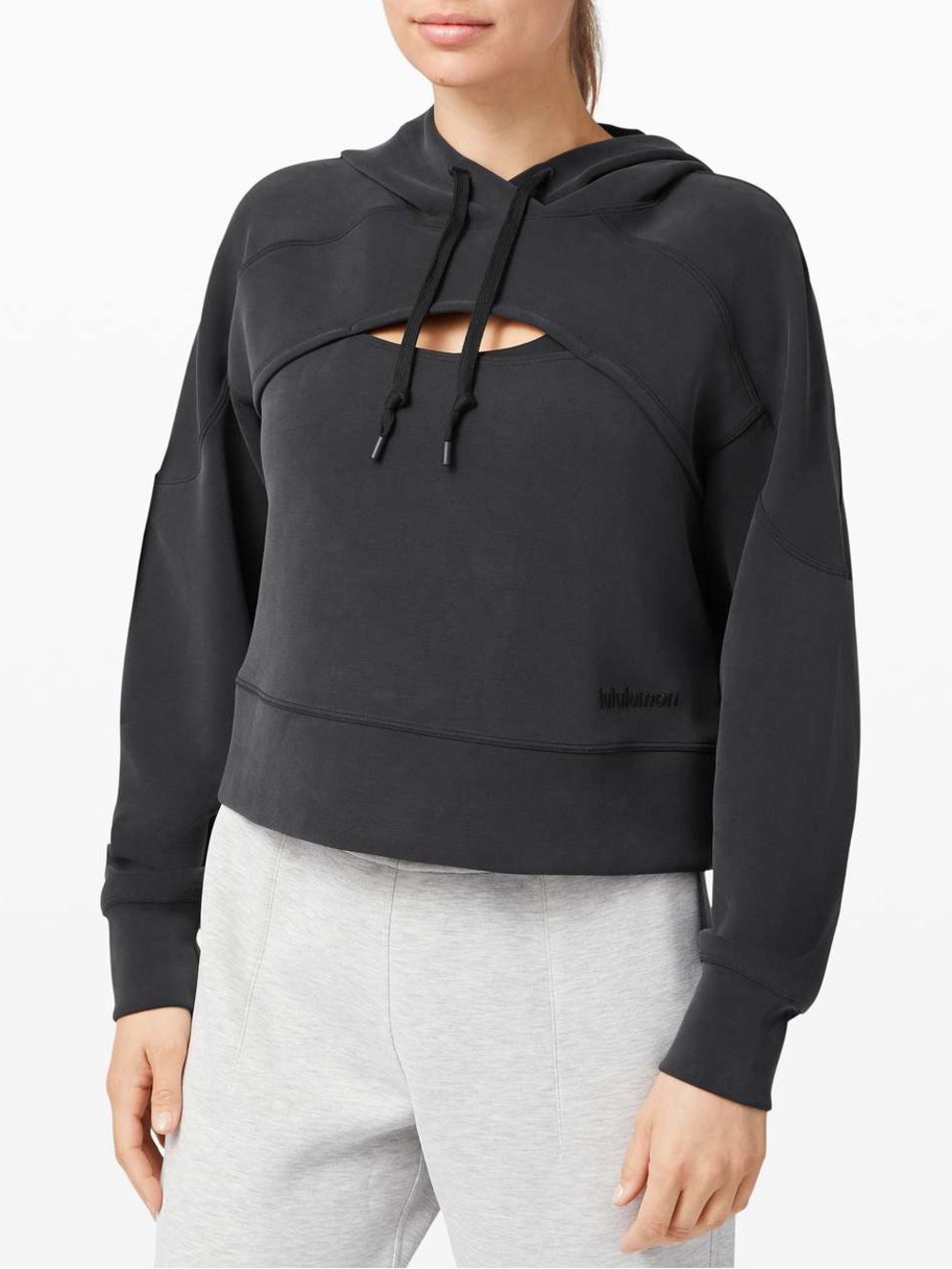 lululemon athletica Black Cutout Hooded Sweatshirt
